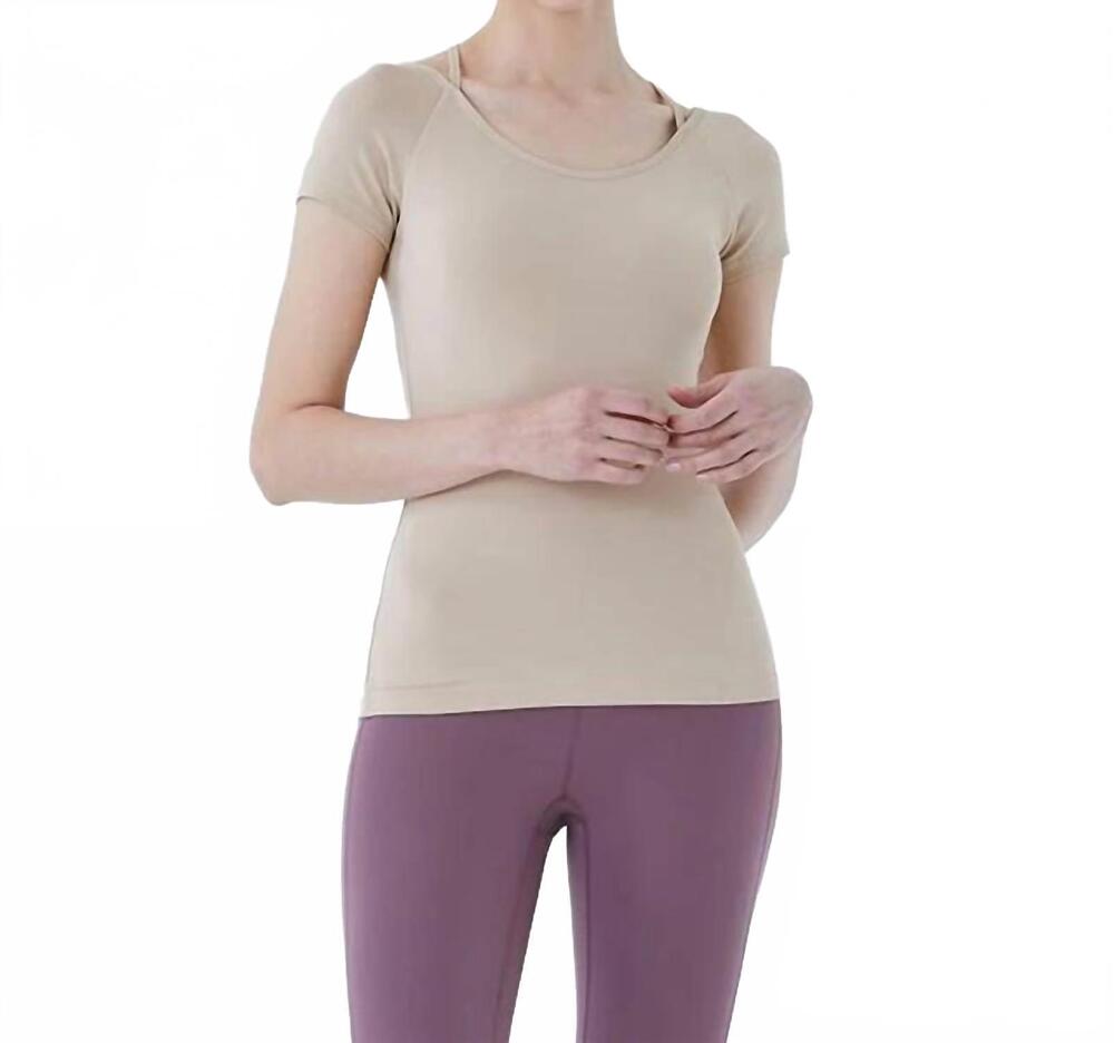 NEW MULAWEAR shaina criss cross top in sand